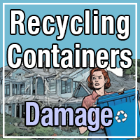 Recycling Container Damaged Button